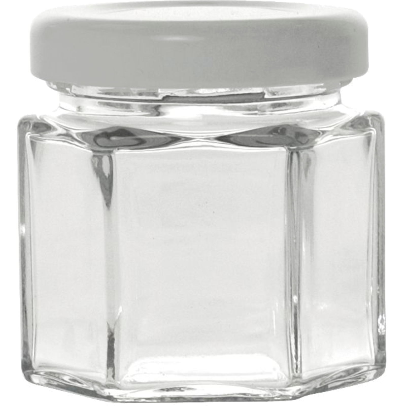 Mini-Glas 12-er,  6-eckig 