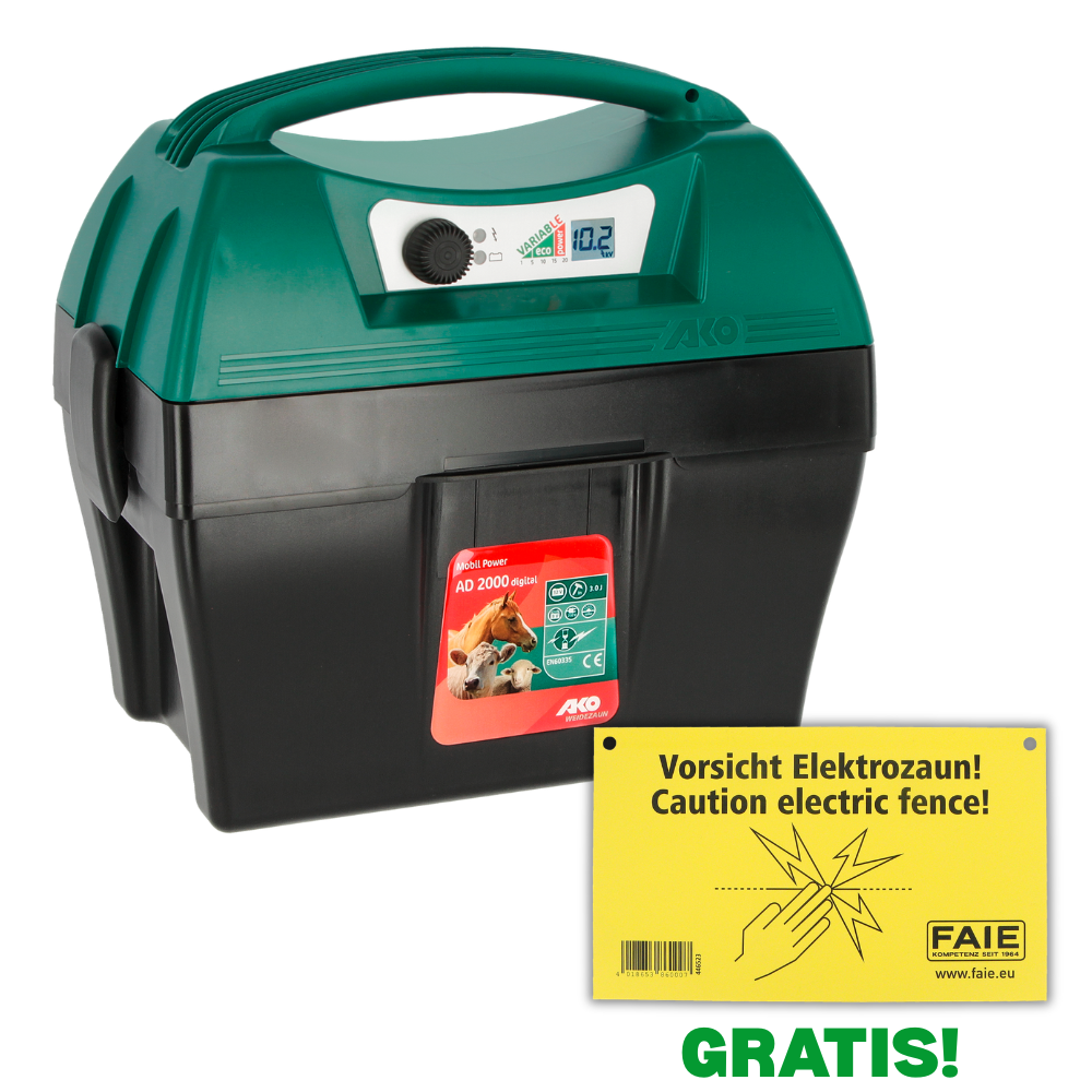 Weidezaungerät Mobil Power AD 2000 digital - 12 V