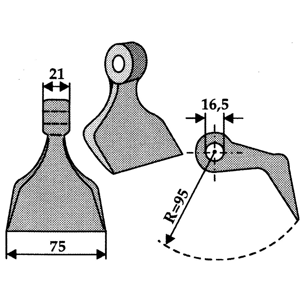 Hammerschlegel passend zu HMF LS-Ausführung, Fehrenbach, Hammerschmied, Vogel & Noot