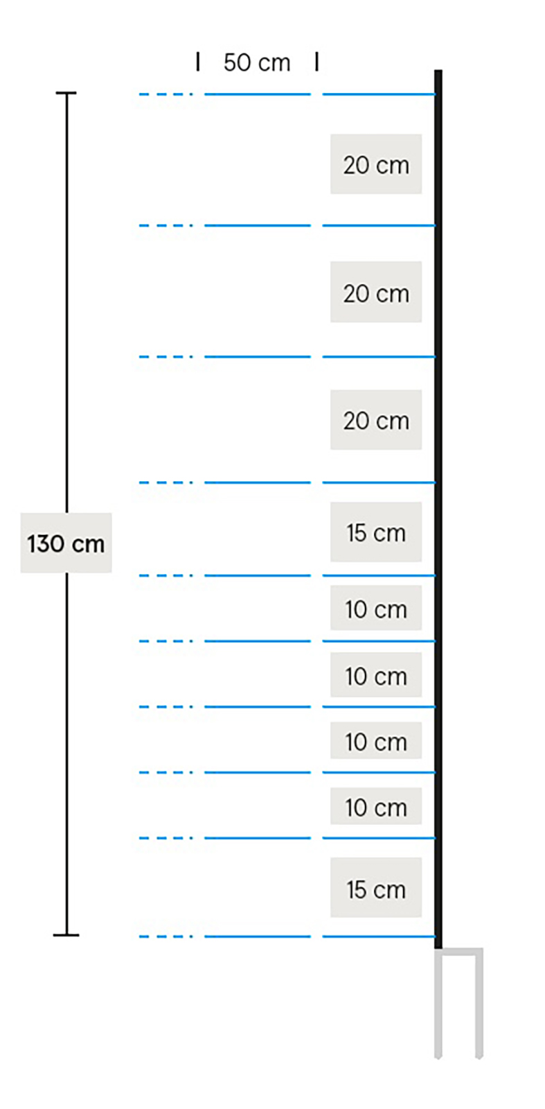Schafnetz EuroNetz Kombi 50m blau Doppelspitze