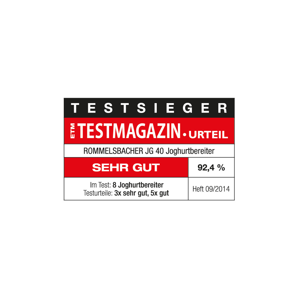 Joghurt-Fix mit Zeitschaltuhr Edelstahl JG40