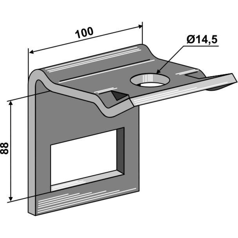 Zinkenhalter zu 70x12