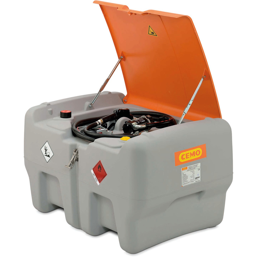 Dieseltankanlage Mobil 440 L mit Pumpe 40 L/min und Deckel