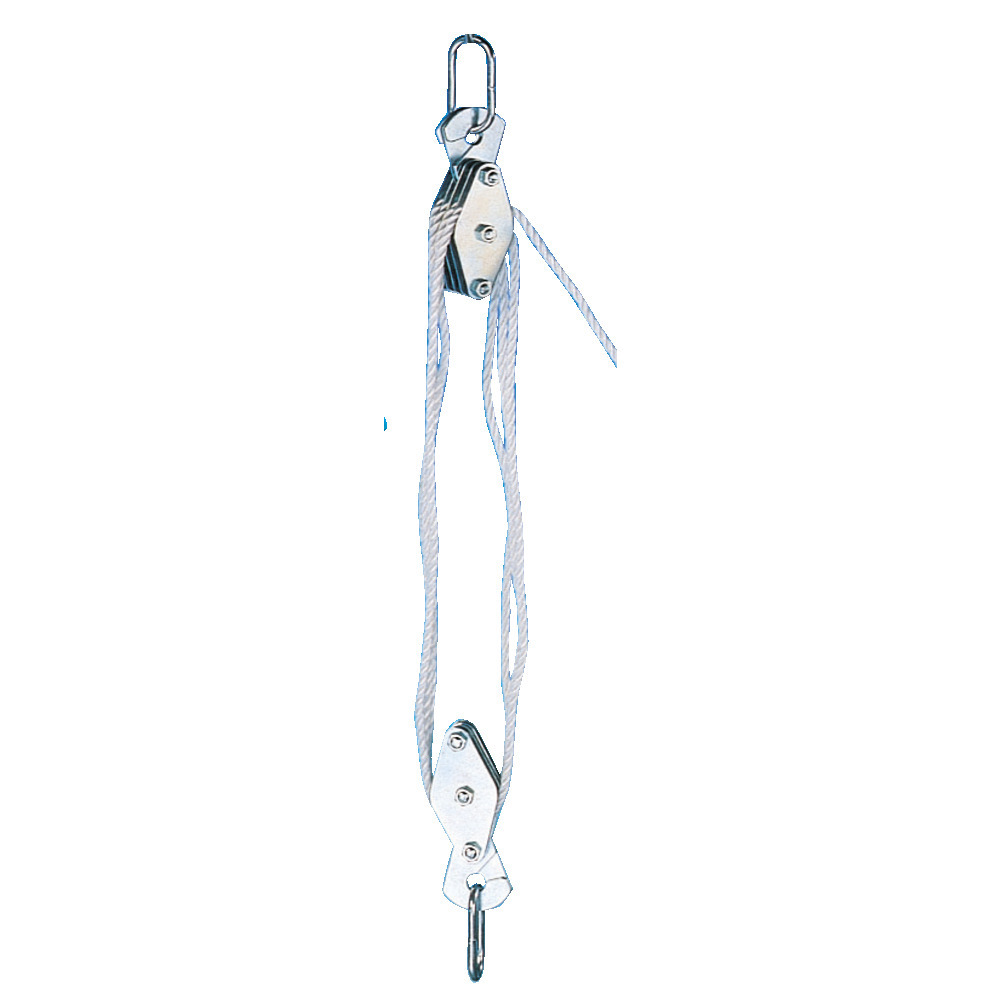 Universal-Flaschenzug 400 kg - 22 m Seil, 2,5 m Hebehöhe, Robust