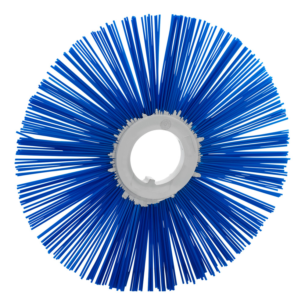Scheibenbesen mit Kunststoffbesatz PP und Kunststoffring für Kehrmaschinen