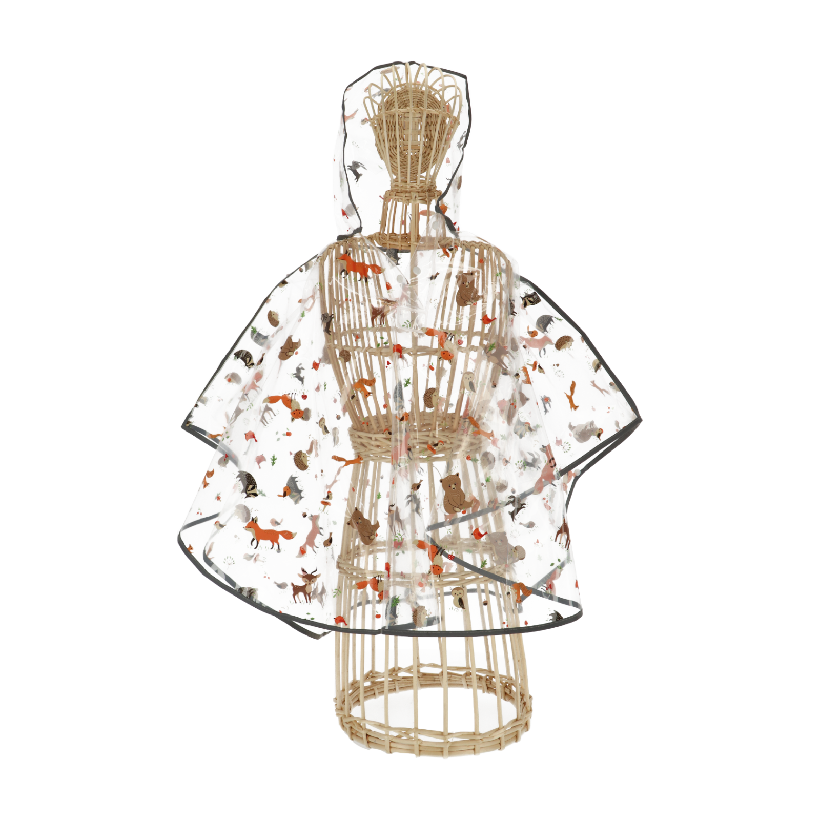 Regenponcho Kinder Waldtiere