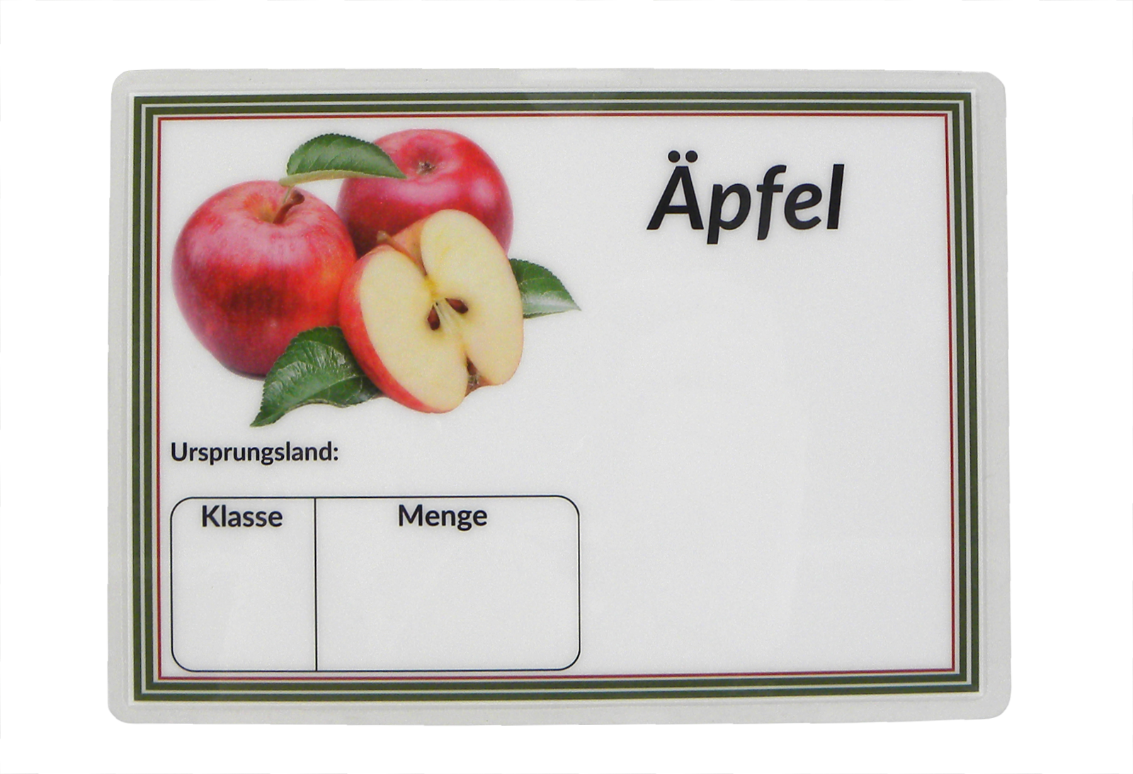 Étiquettes de prix en laminé DIN A6