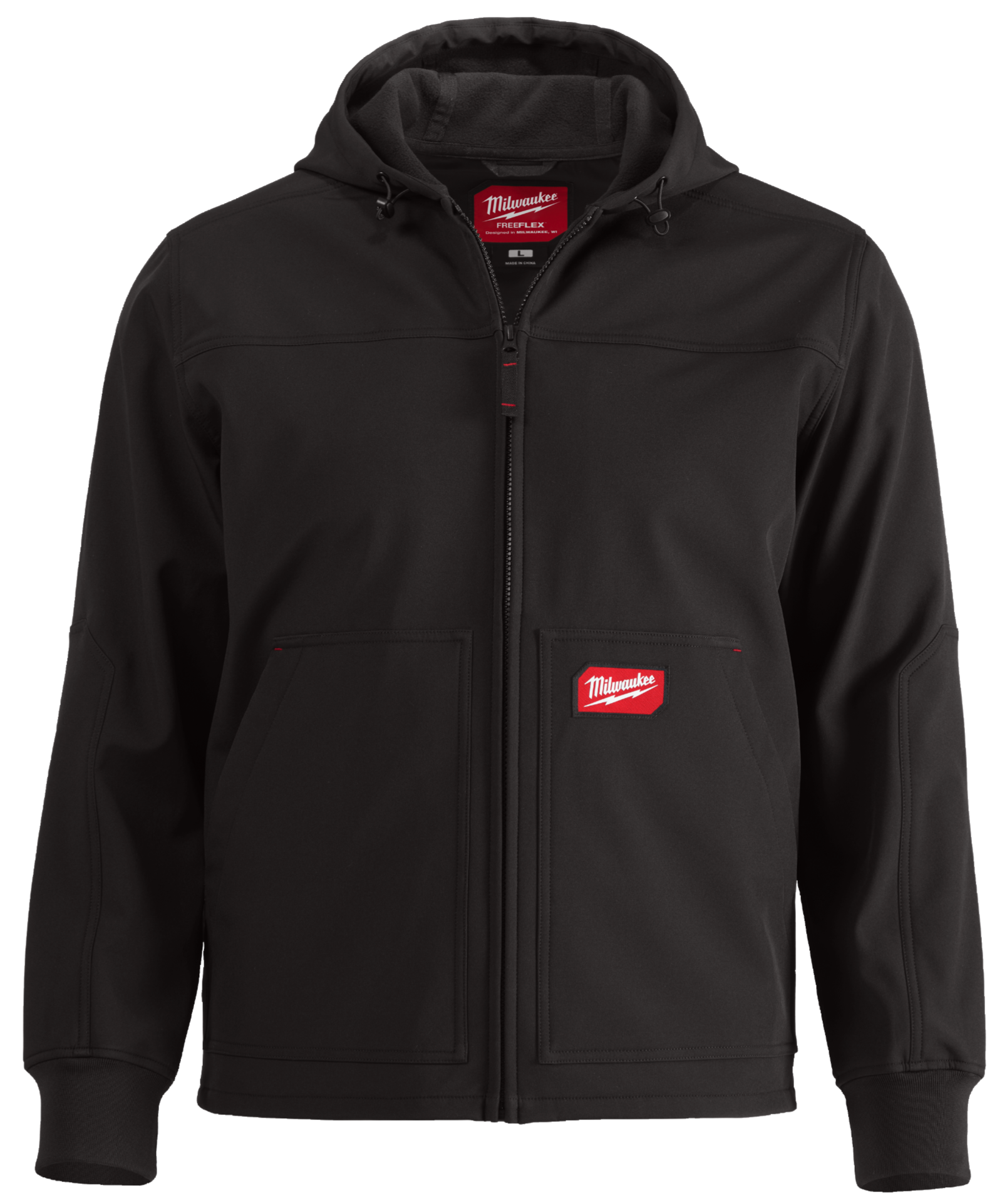 Jacke mit Kapuze Softshell schwarz
