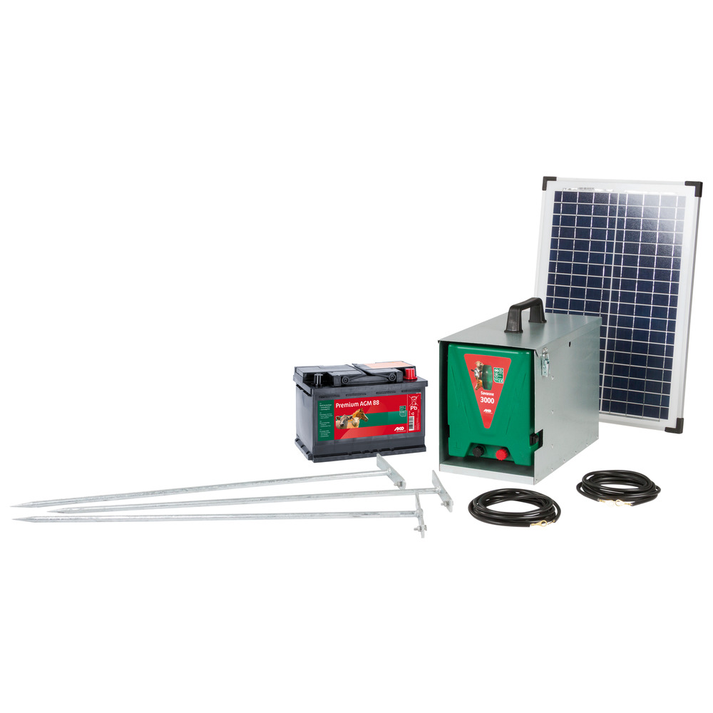 Electric energizer solar set Savanne 3000