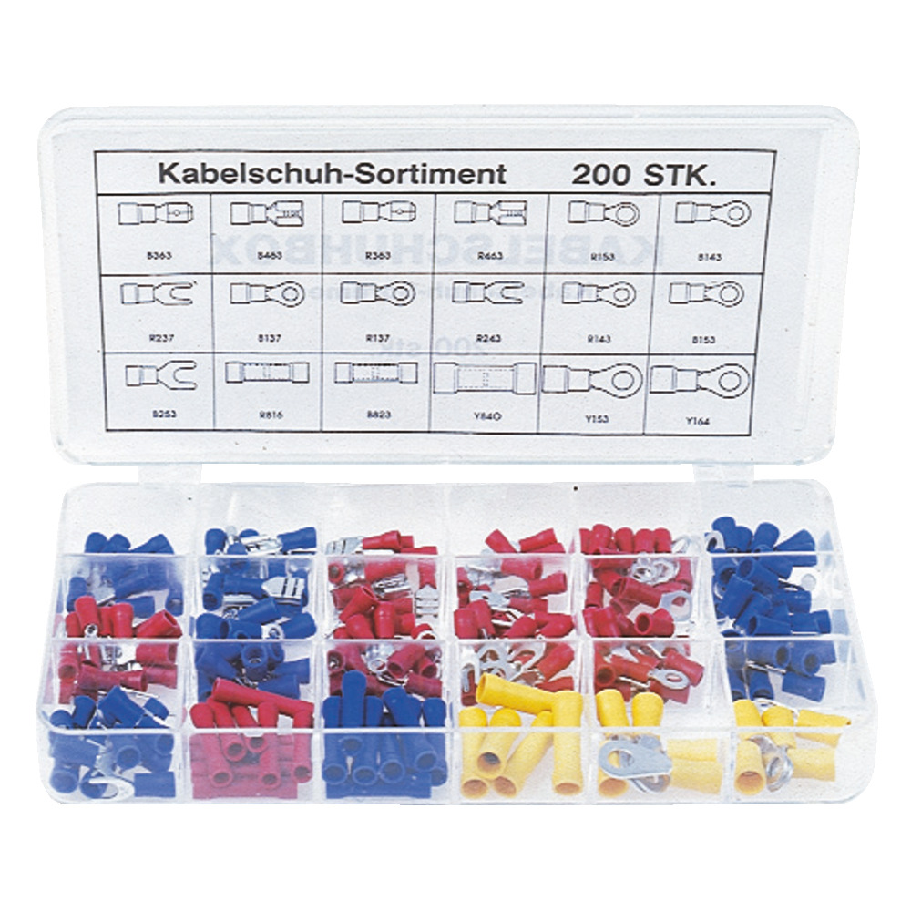Kabelschuhbox, 200-tlg.