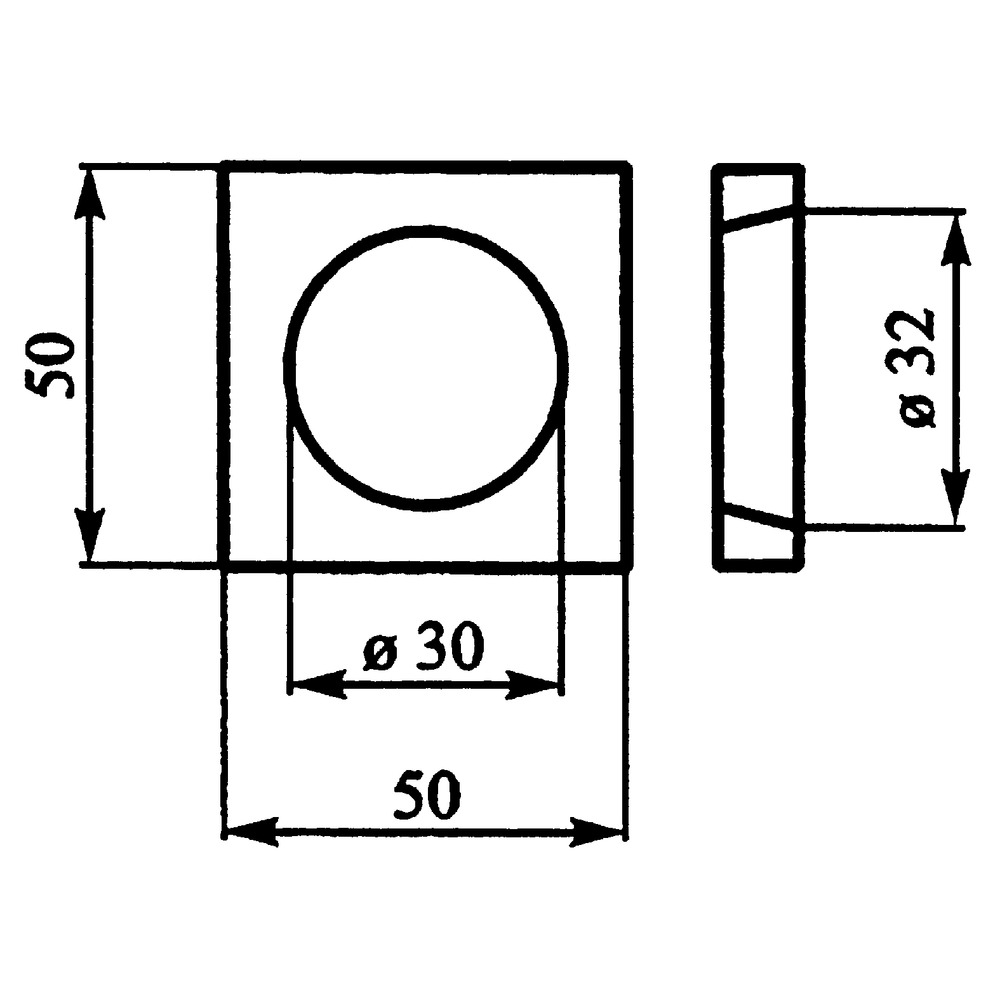 Vorschweißplatte gerade