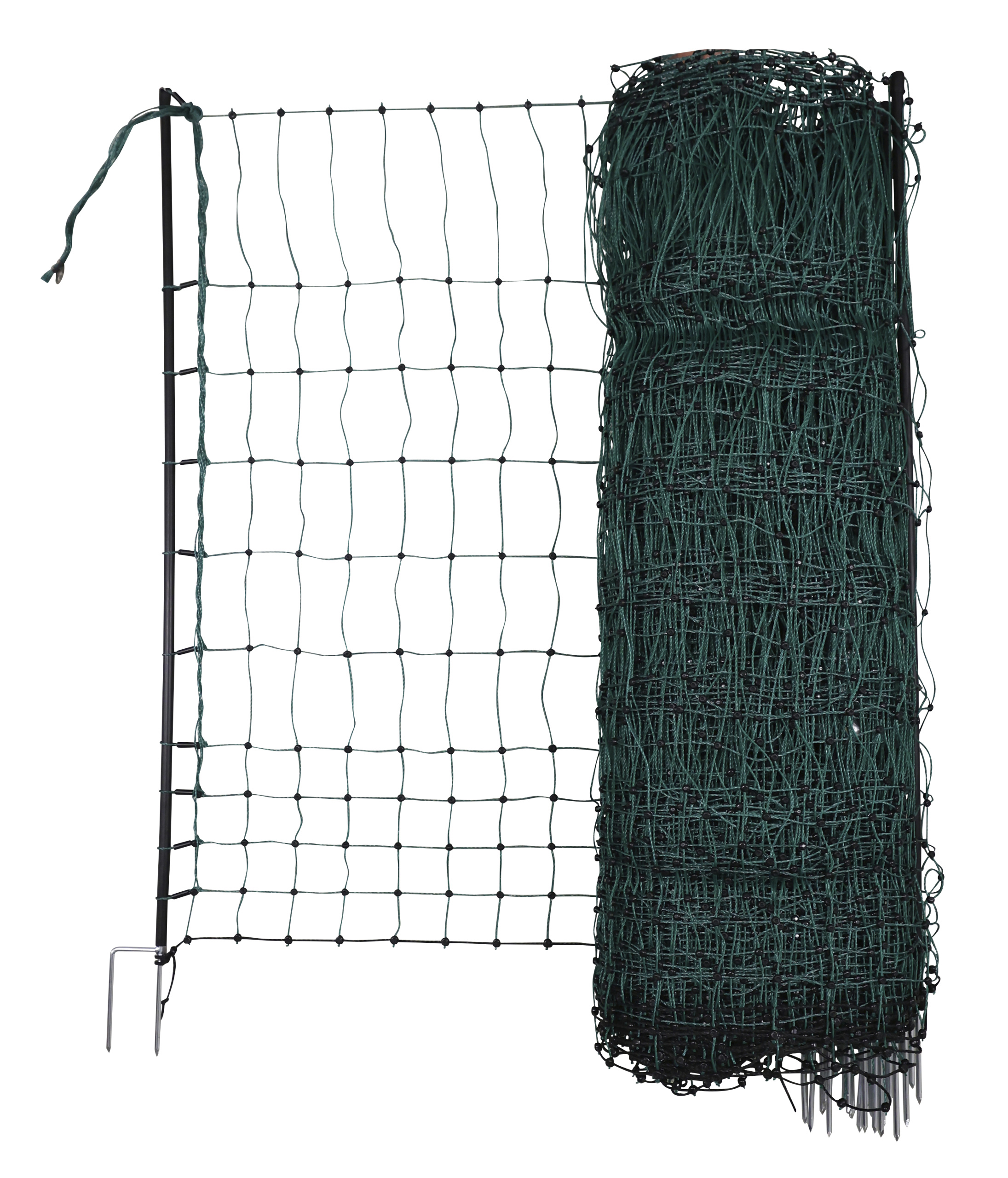 Geflügelnetz grün, elektrifizierbar