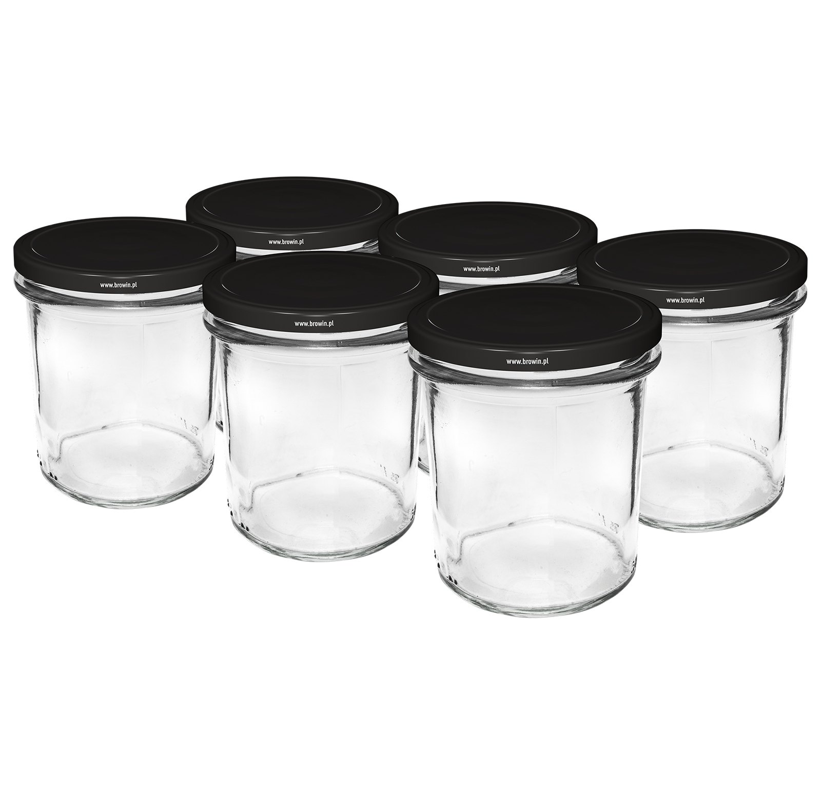 Wurstglas / Einmachglas 346 ml mit Deckel Set = 6St