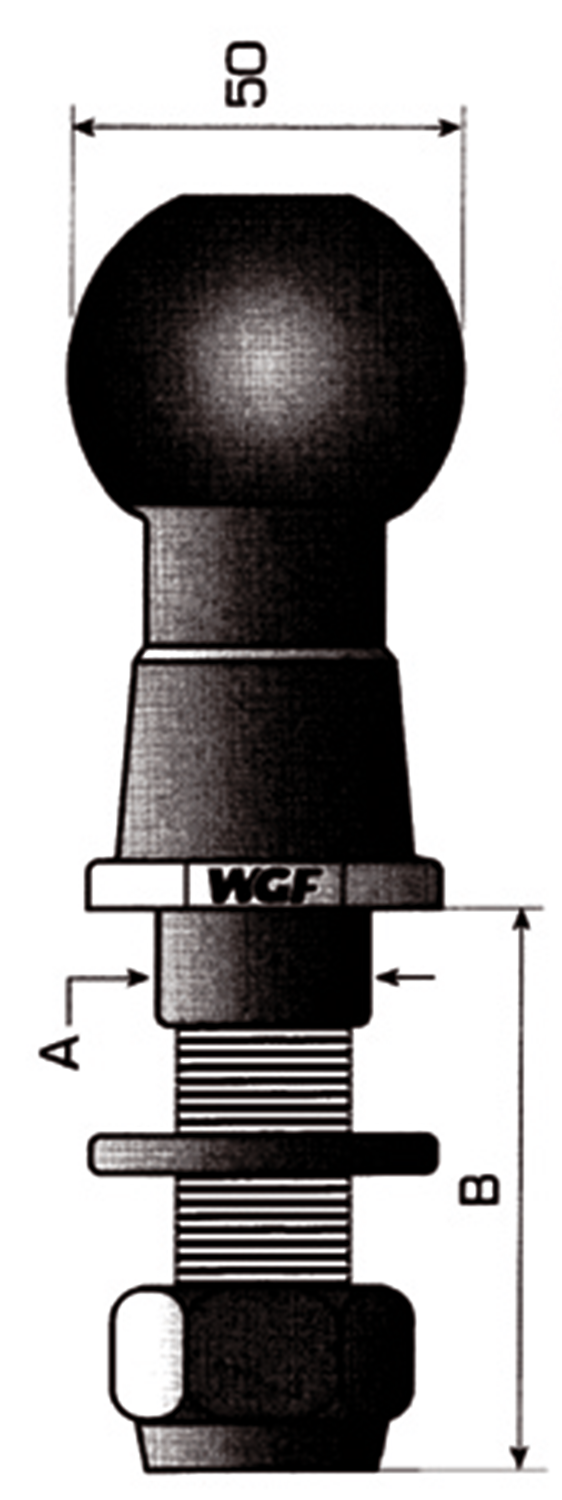 Ackerschienen-Kugelbolzen