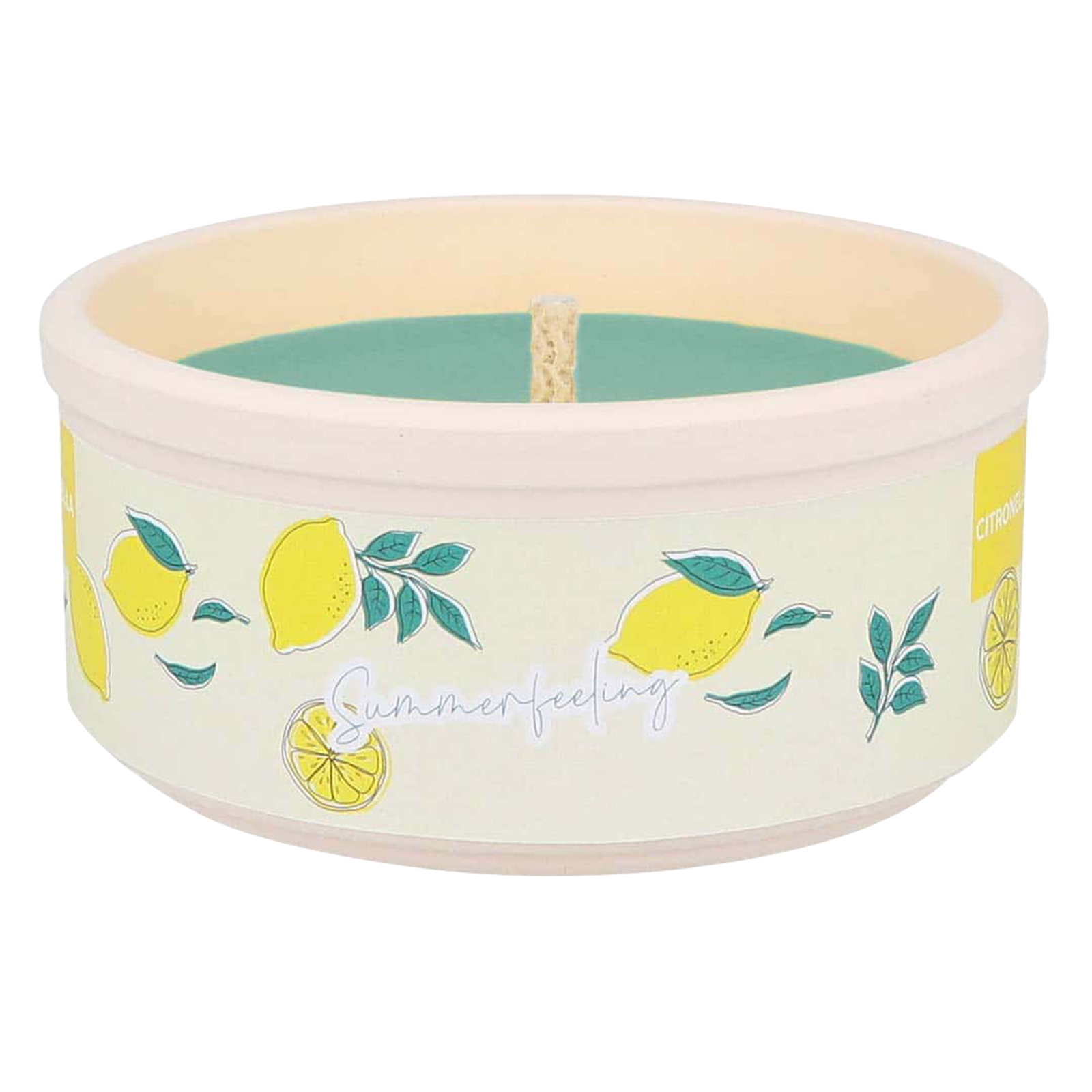 Kerze in Citronellaschale Summerfeeling