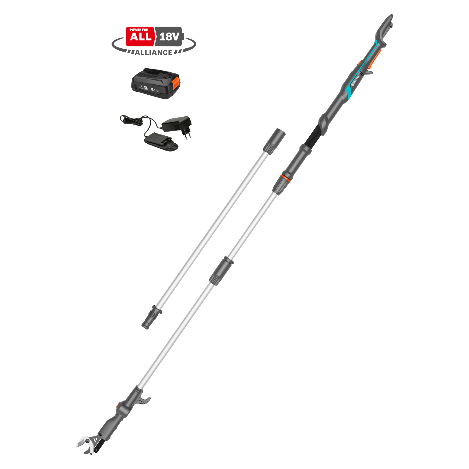 Baumschere Akku Set 360/18V Teleskop Ready to use