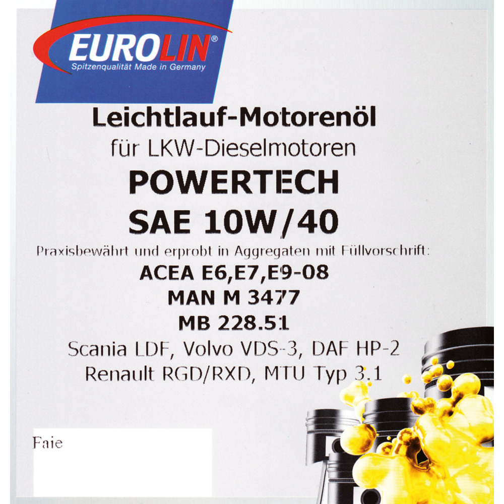Motoröl Powertech SAE 10W/40