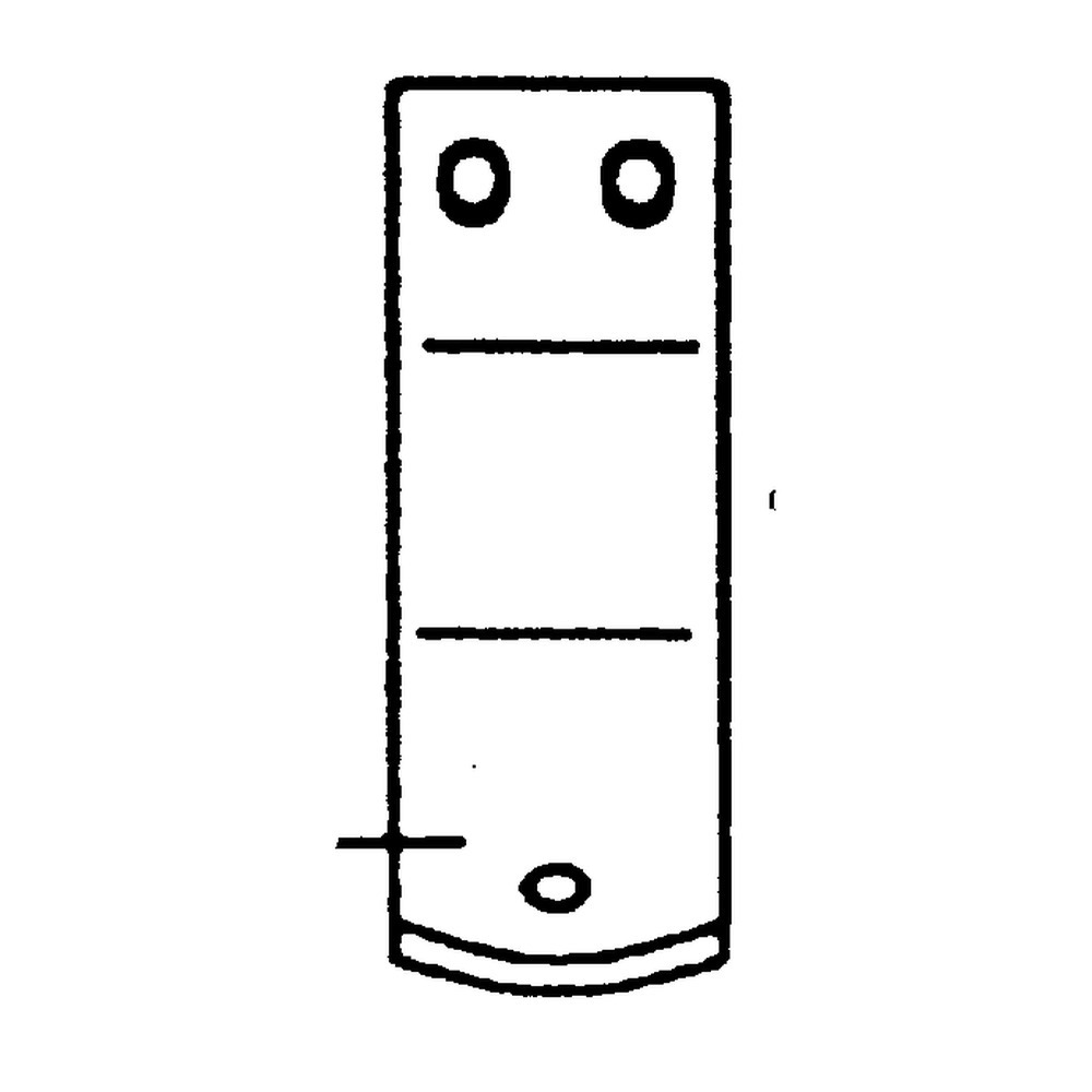 Laufsohle 150x50x6 mm