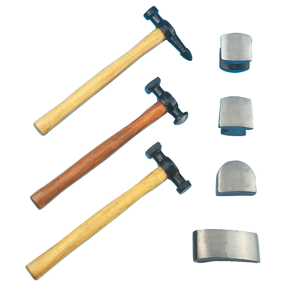 Dent removal tool set, 7 pieces.