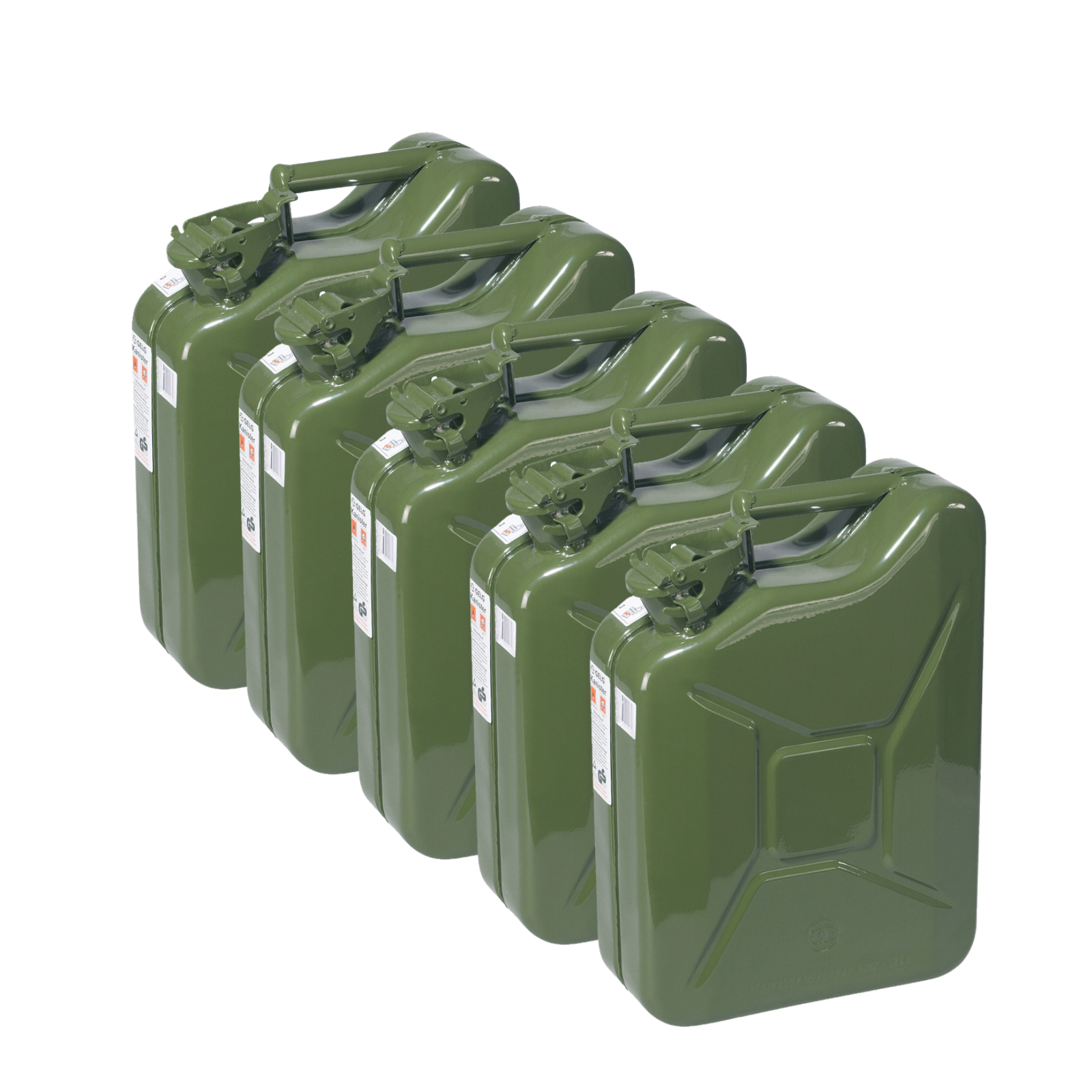 20L Metal Canister, 5-Pack Value Set