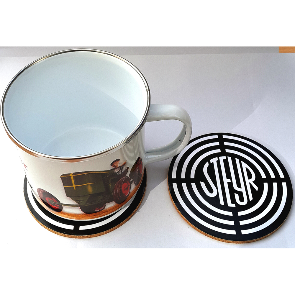 Untersetzer 2er-Set mit Kork 'Steyr Logo'