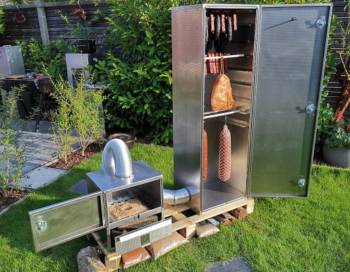 Kalträucherofen inkl. externem Raucherzeuger - aus aluminiertem Stahlblech