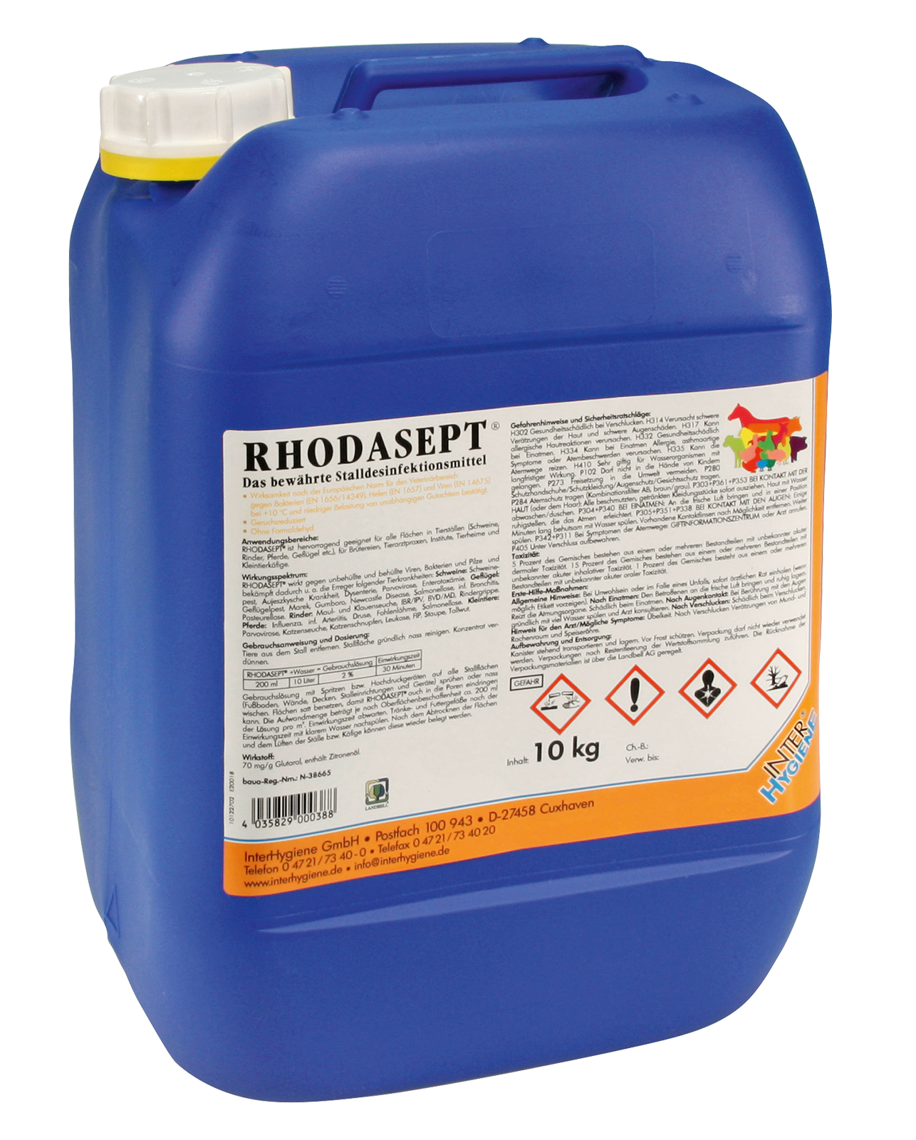 Stalldesinfektion Rhodasept 10 L