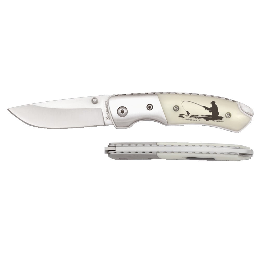 Taschenmesser Motiv Angler