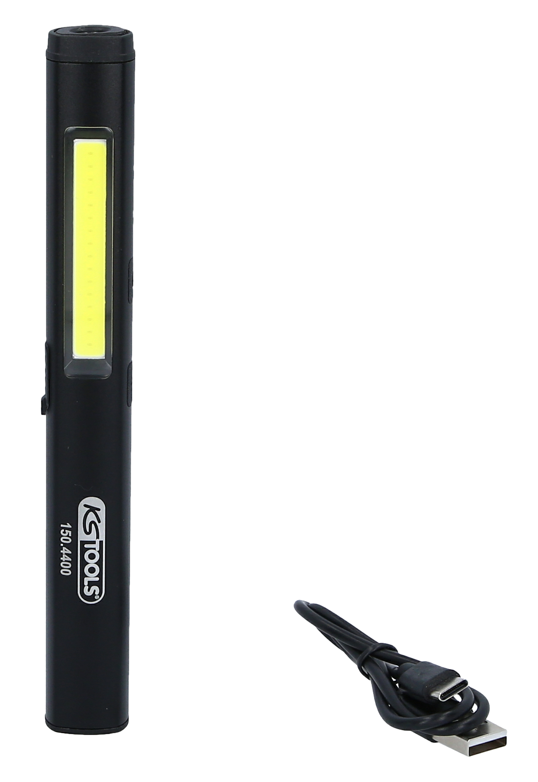 Stiftleuchte LED COB 350 Lumen Laserpointer und UV Licht, Aluminium