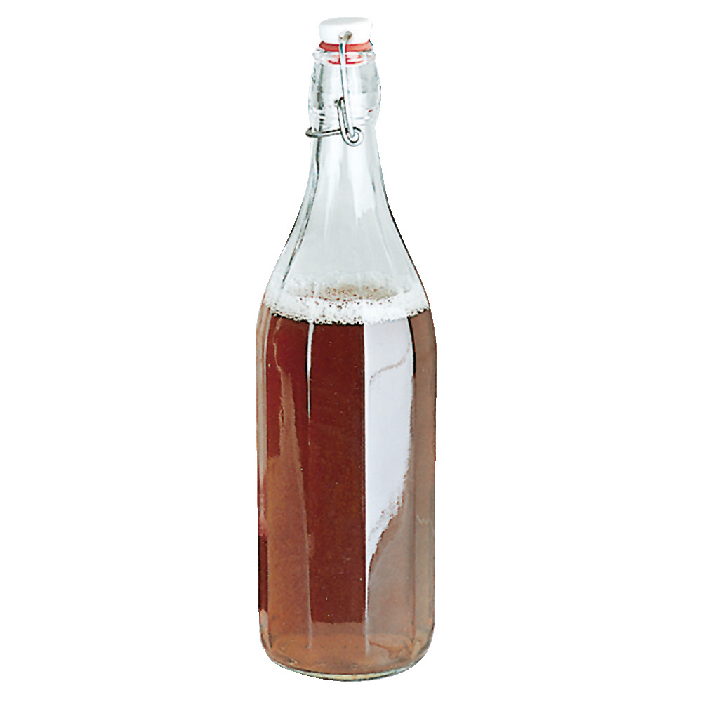 Bouteille avec bouchon pivotant