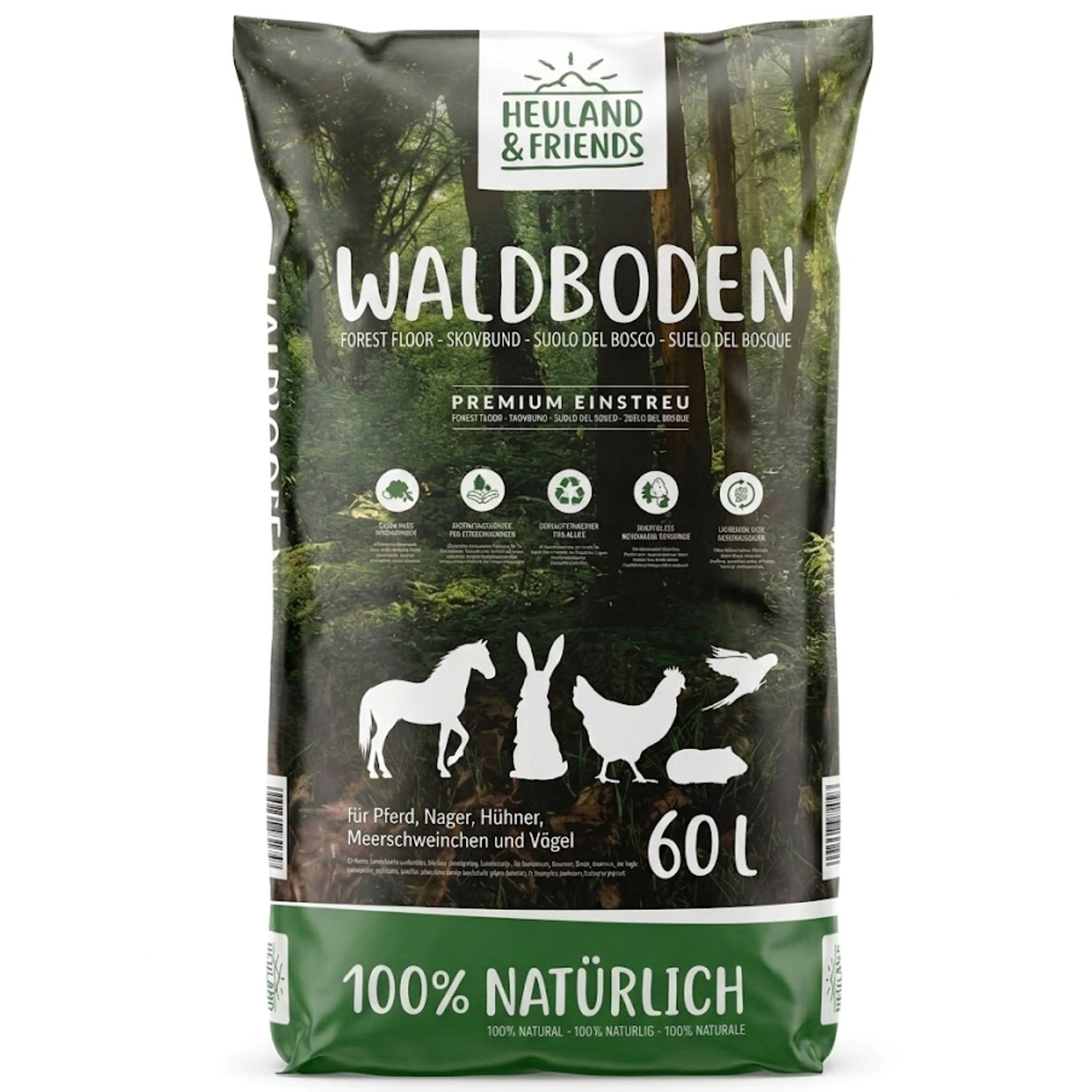 Waldboden Einstreu 60l