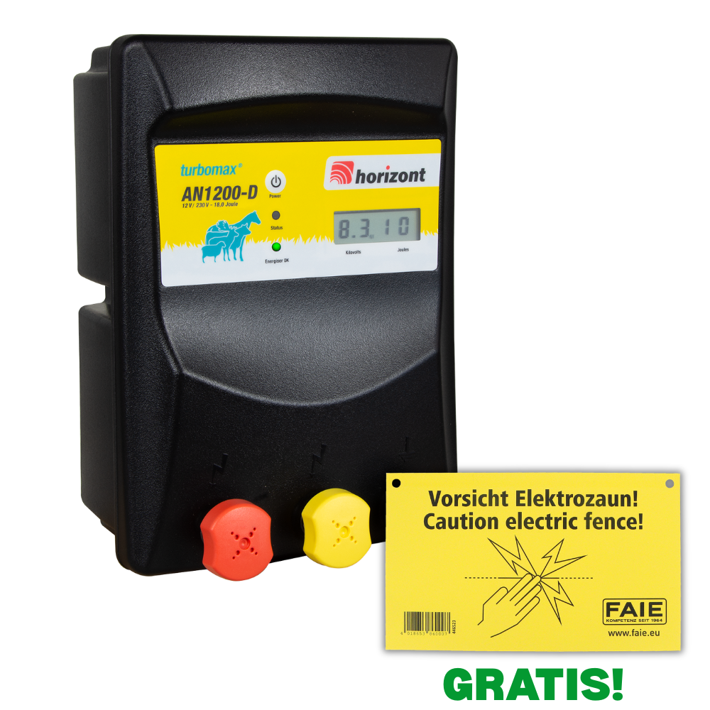 Weidezaungerät turbomax AN1200-D - 230/12V
