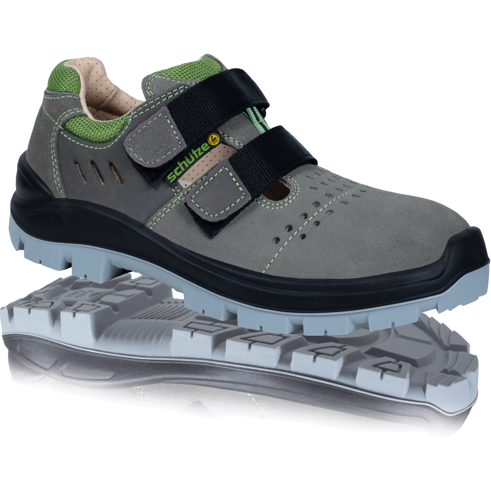 SI-Halbschuh Sportiv S1-PL ESD SA mit Klettverschluss