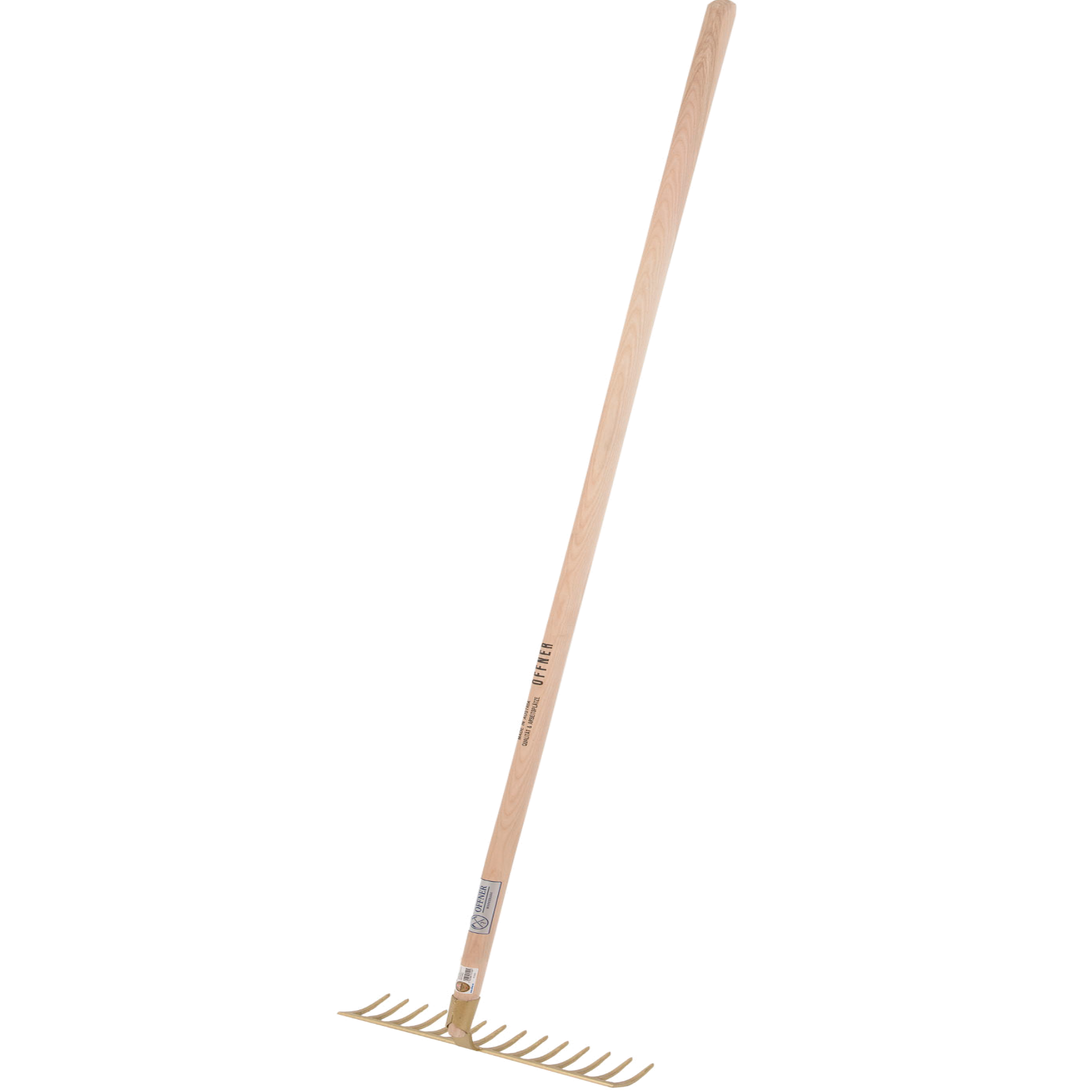 Gartenrechen Offner 14 Zähne mit Stiel