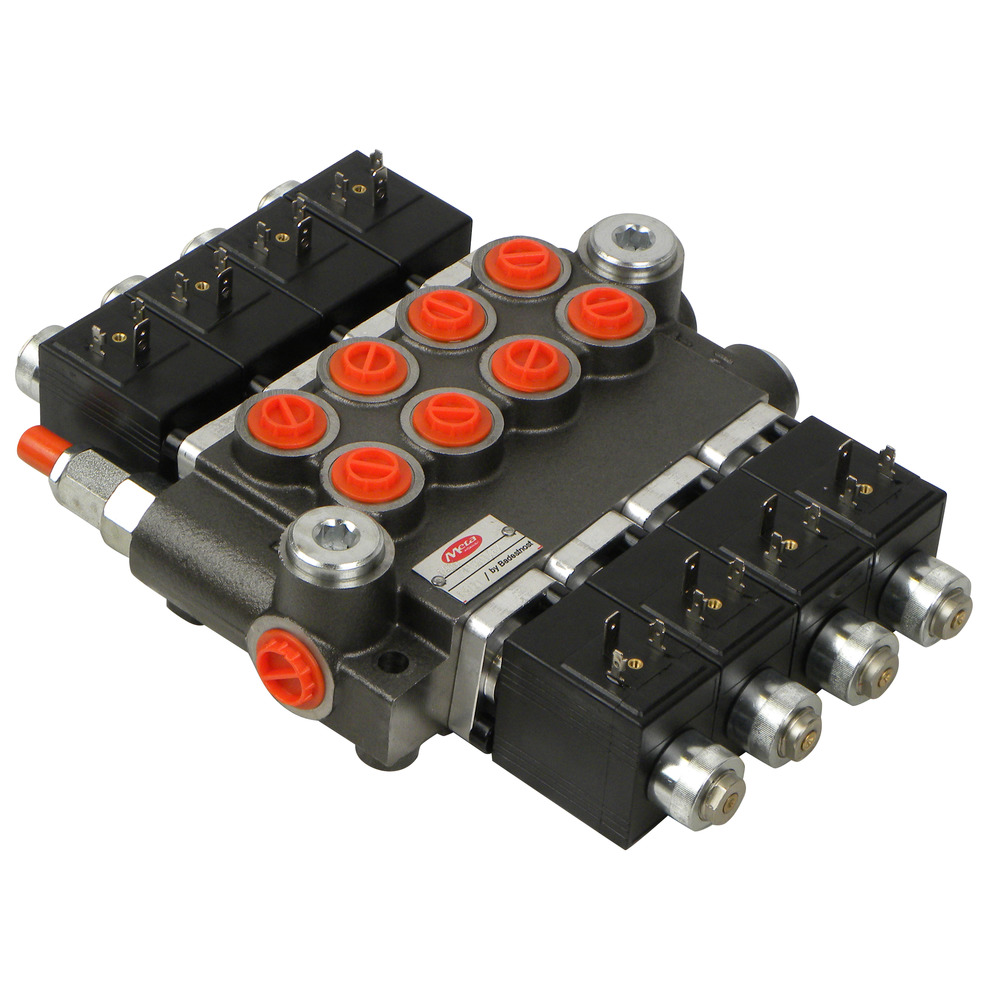 Steuerventil 85/4 doppeltwirkend 12V elektromagnetische Betätigung