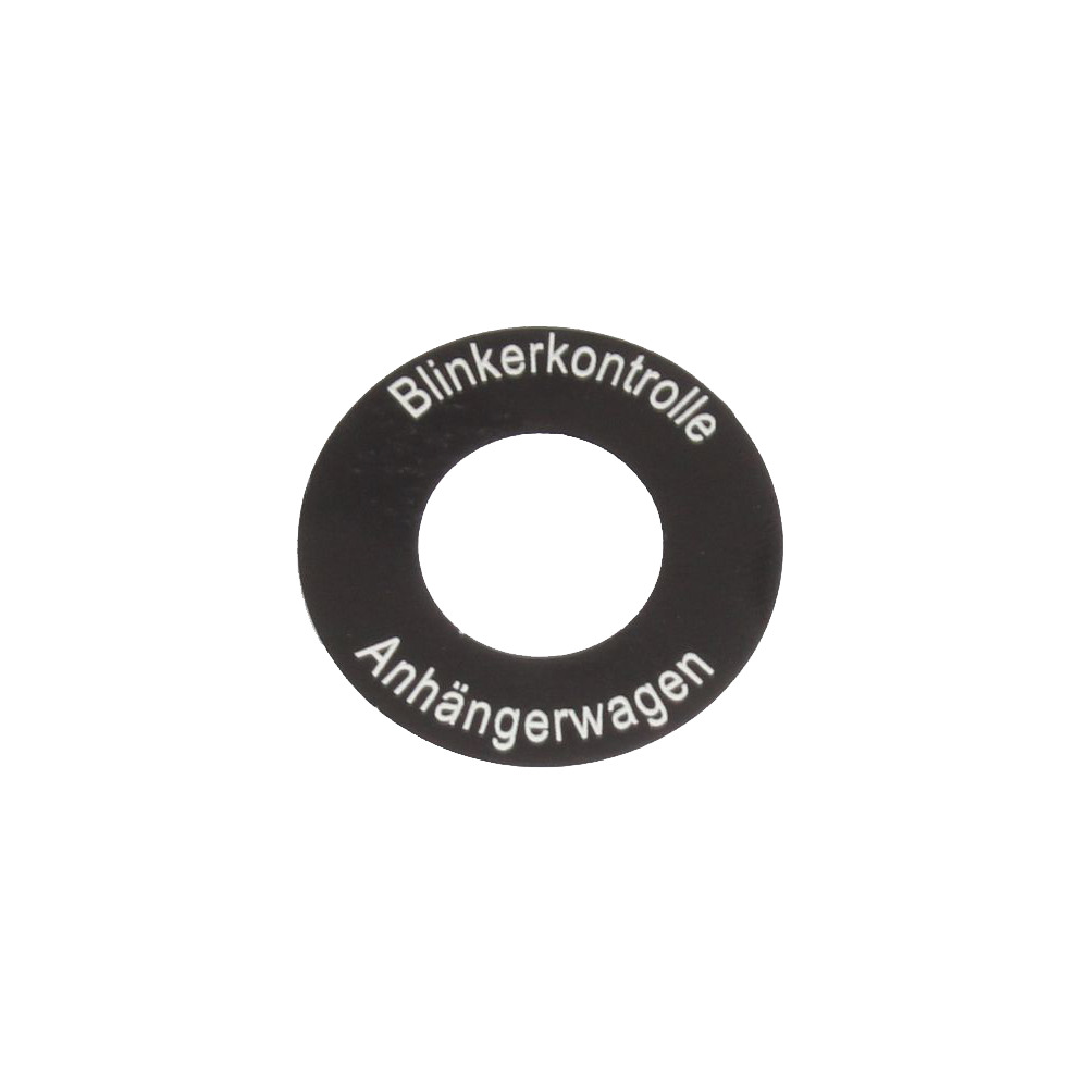 Schild/Aufkleber Blinkerkontrolle-Anhängerwagen Steyr Jubiläumsserie