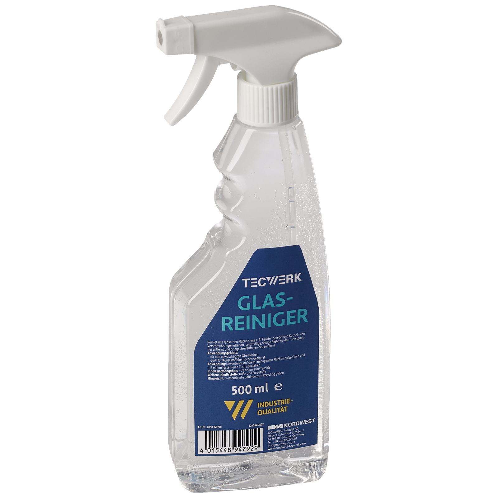 Glasreiniger 500 ml Sprühflasche