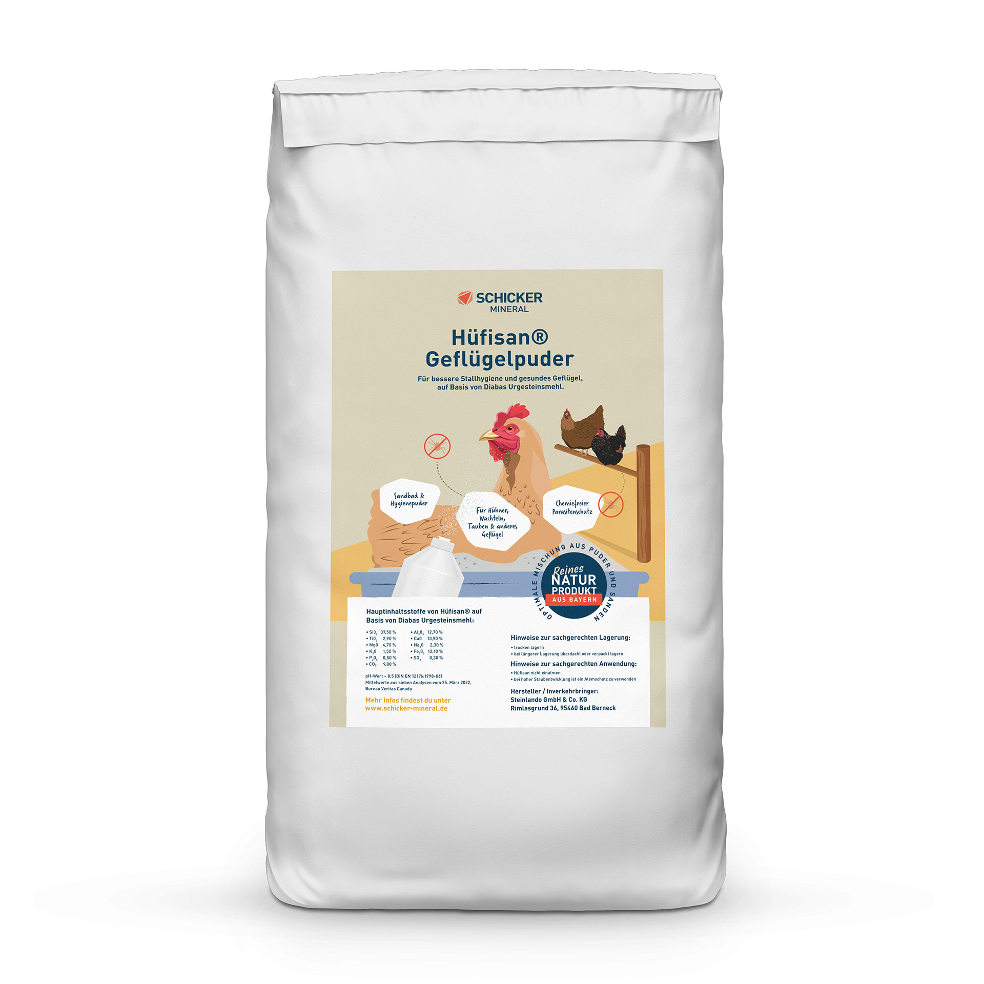 Hüfisan® Geflügelpuder - 10 kg Sack