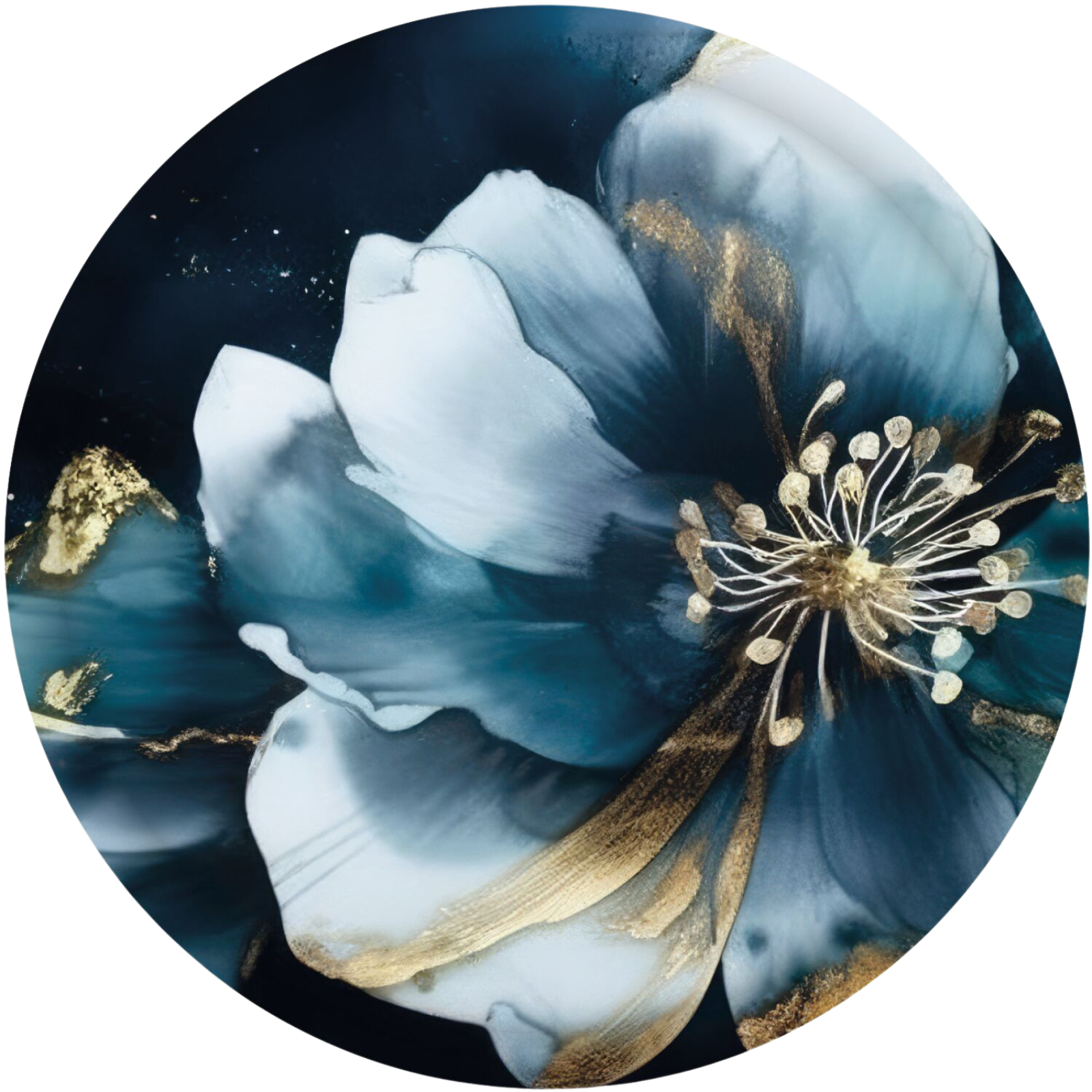 Replacement lid 10 pcs. poppy seed blue