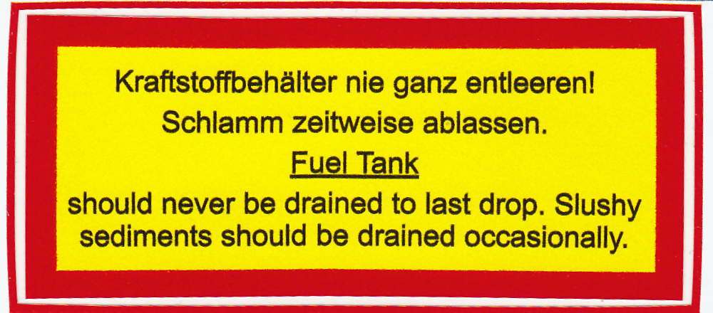 Aufkleber Steyr Fuel Kraftstoffbehälter 80x35mm