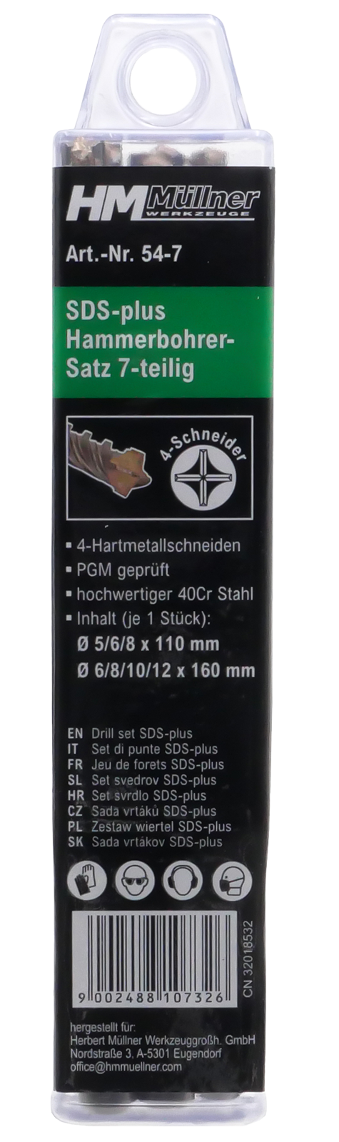 Bohrersatz SDS - Plus 4S 7tlg