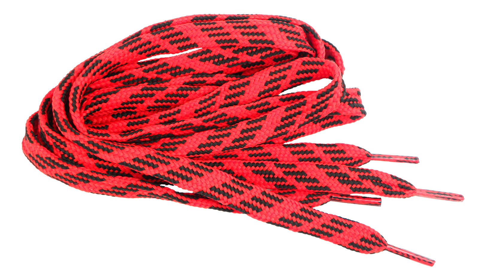 Schuhband rot/schwarz Länge 100cm