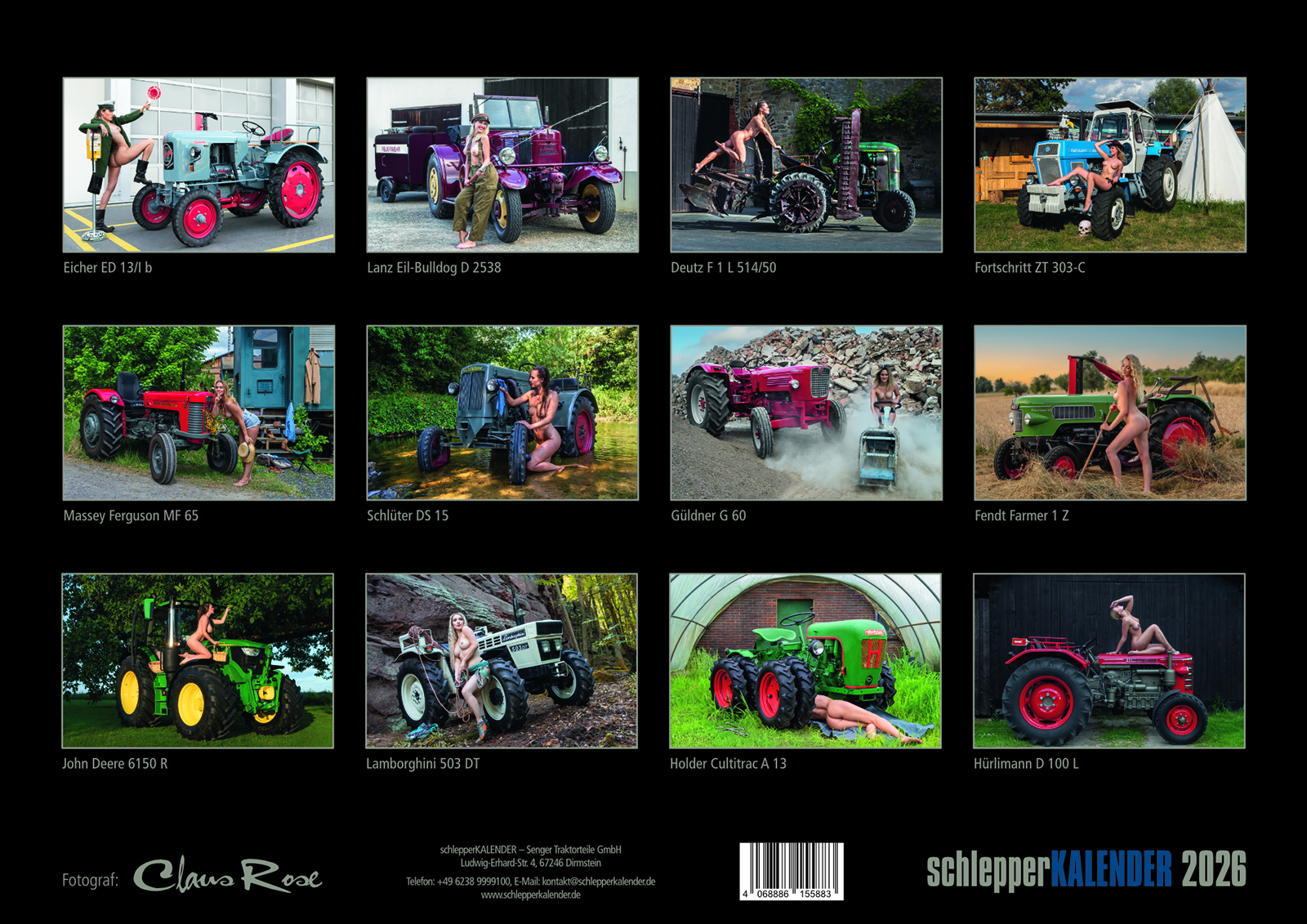 Traktor SchlepperKALENDER 2026