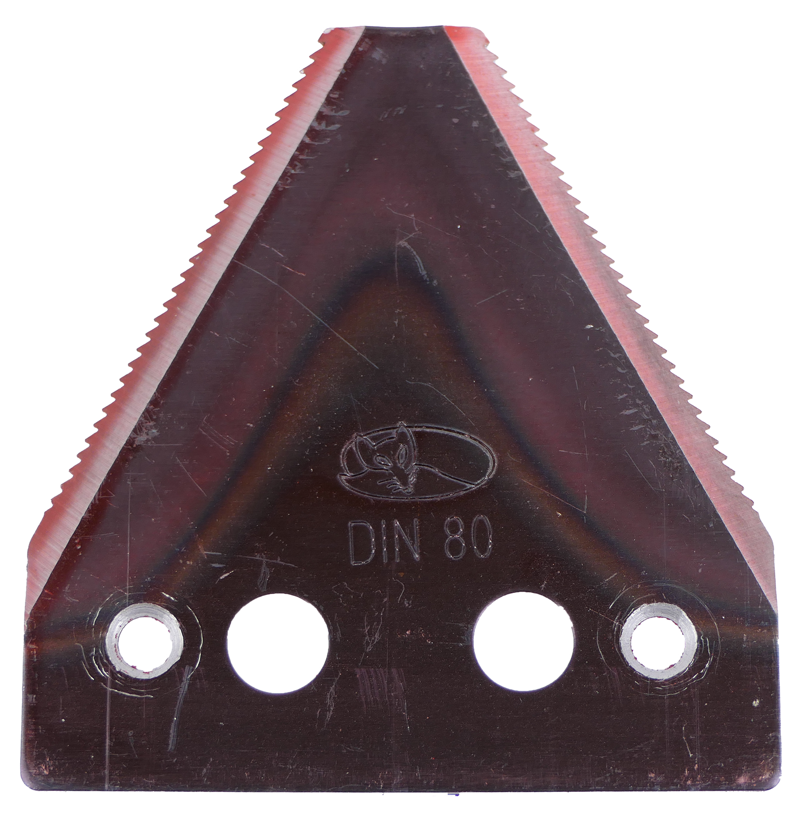 Blade DIN 80 4 holes, center hole 11 mm, countersunk at the top