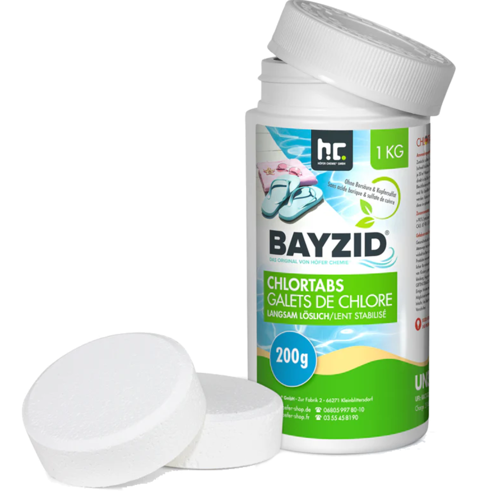  Chlortabs 1 kg à dissolution lente
