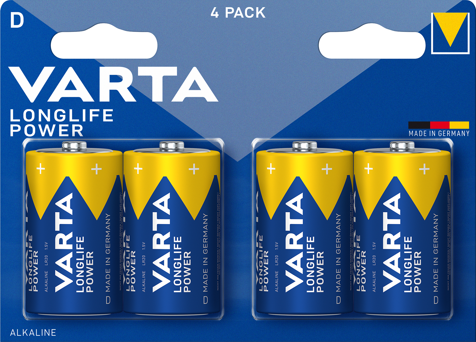Longlife POWER D, 4 pieces � powerful energy