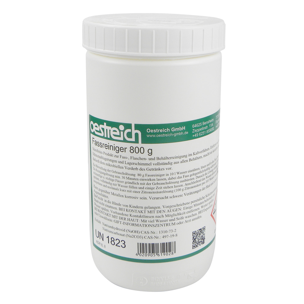 Nettoyant pour fûts et récipients 800g