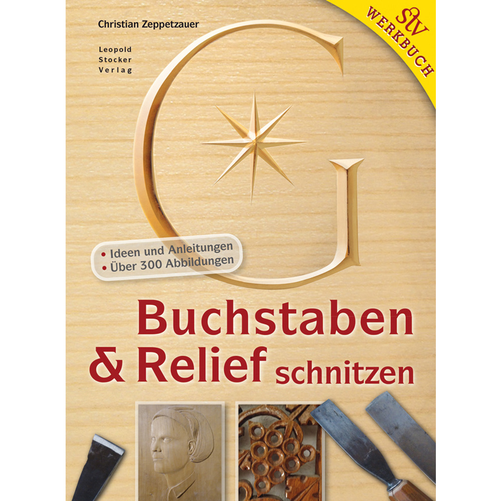 Buchstaben und Relief schnitzen