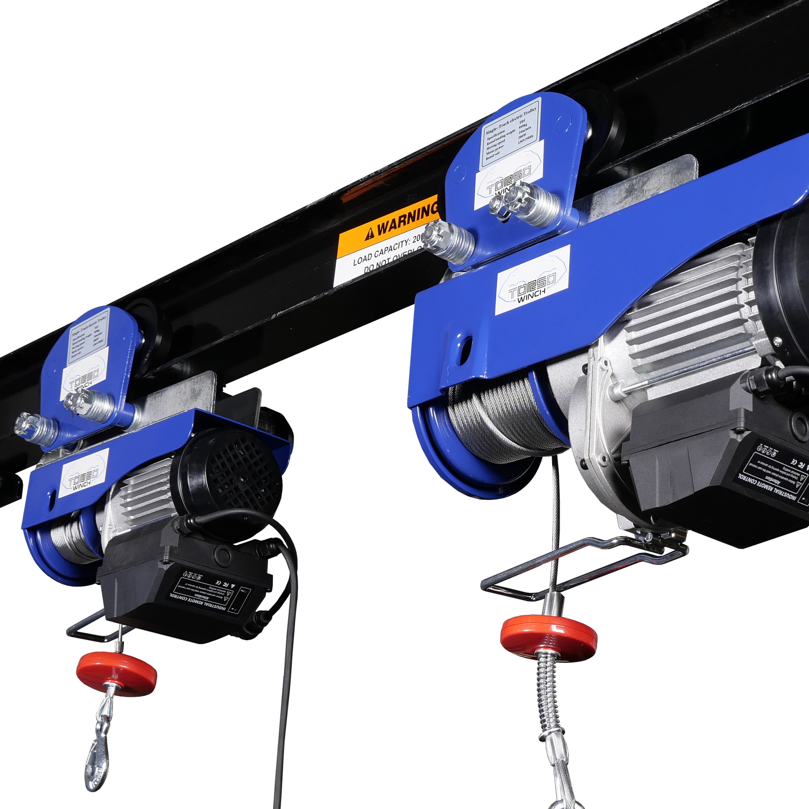 Elektro-Seilwinde 300 Kg mit Fahrwerk und Funk