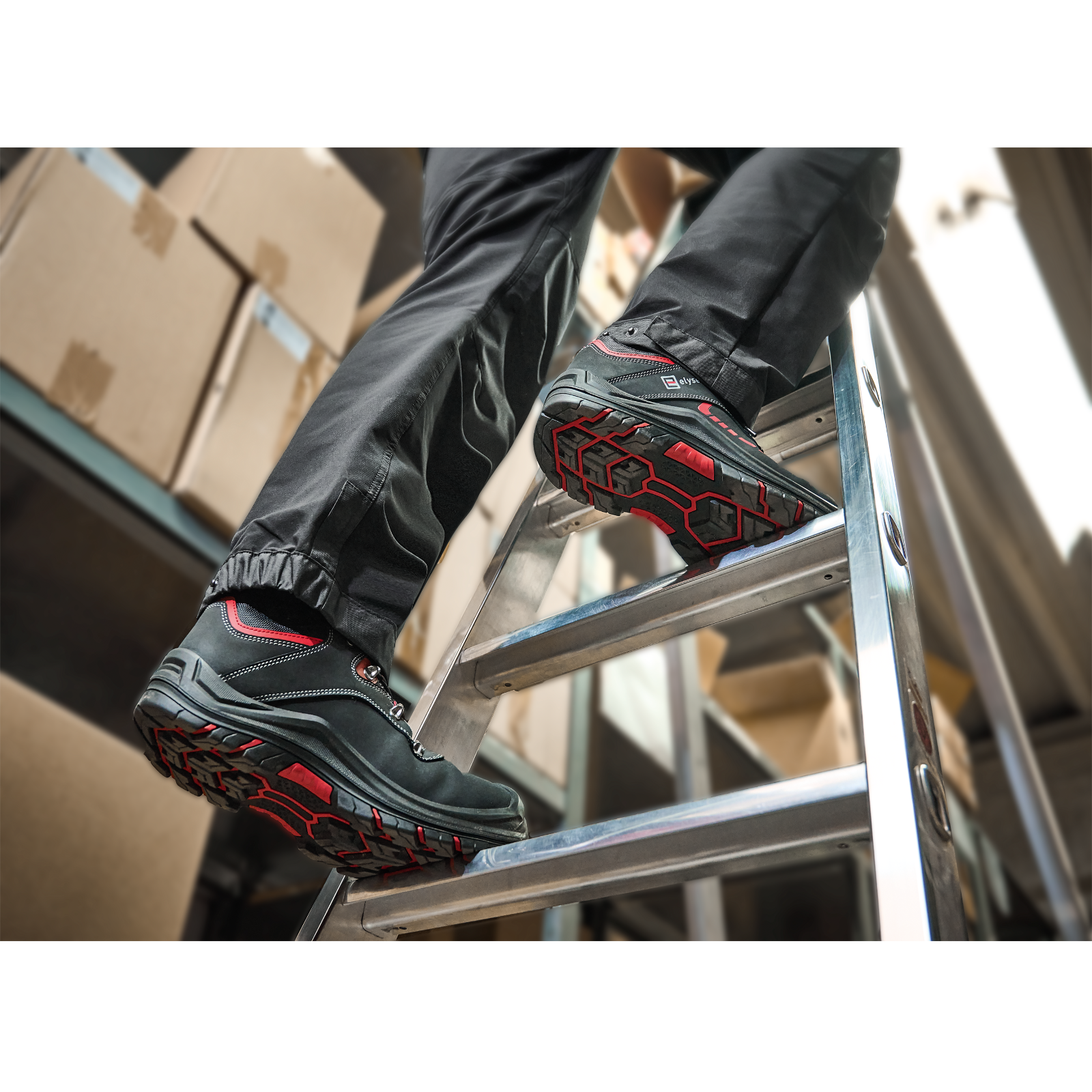 SI-Halbschuh S3 Dimaro schwarz/rot